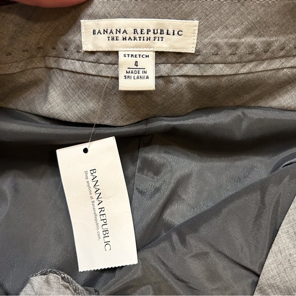 Banana Republic Wool Pinstripe Straight Leg The Martin Fit Pants NWT - Picture 12 of 12